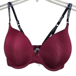 Victoria's Secret Perfect Shape Bra Maroon Size 32DDD